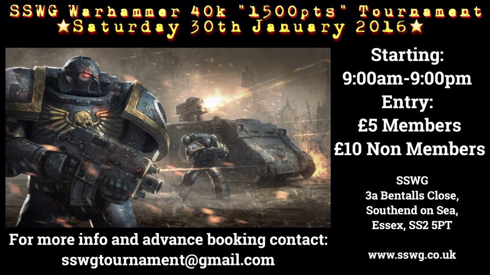 40k Tournament Jan 2016