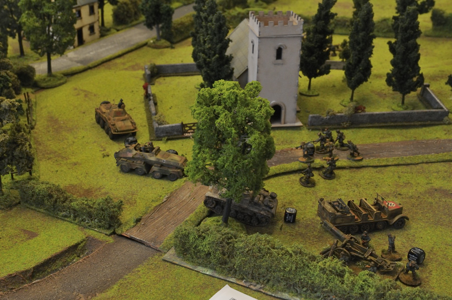 Hohenstauffen lead elements forms up outside Nijmegen for the counter attack. 