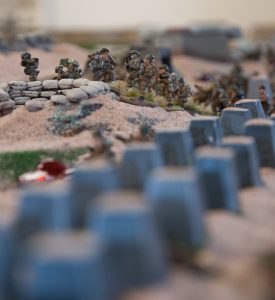 Bunkers on the beach taken out on 3rd turn