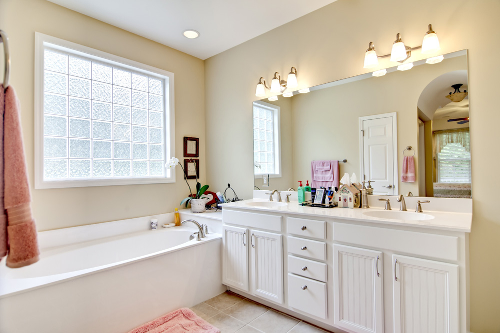 Bathroom obscure glass windows