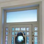 White Laminated Fan Light Muswell Hill internal detail