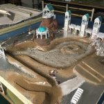 Foam board shaped and textured